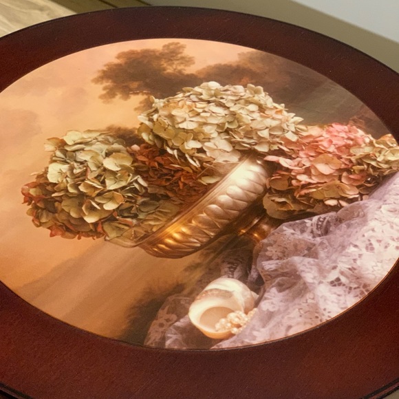 Vintage Western Germany Mahogany hat box - Picture 9 of 14